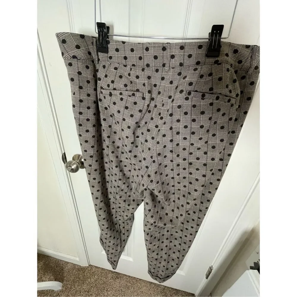 Lane Bryant women’s cuffed pants black white size 20 - Picture 2 of 7